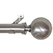 Window Curtain Rod / Drapery Rod 52 Inch -144 Inch Ball Nickel