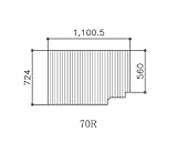 トクラス　バスルーム用巻きフタ（７０Ｒ）【HFFMBAW1AX】　[GFFMBAW1AX]　同等品　浴室