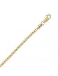 MMA Silver - 18 inch 14/20 Gold Filled Reverse Twisted Rope Chain Necklace