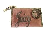 IMAGE OF Juicy Couture Flower Velour Coin Case Wallet Bag w Key Chain Key Fob Pink