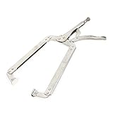 uxcell ロッキングプライヤ Cタイプマウス クランプ ロック シルバートーン 1個入り