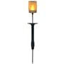 Mr. Light Mini Solar Powered Pathway Light Garden Stake with Flickering LED Frosted Topper