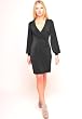 The Olian Cross Front Panel V-Neck Dress