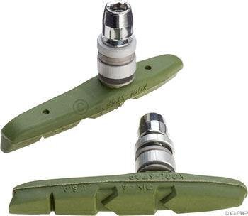 Kool Stop Thinline Threaded Brake Pad (Ceramic Green)