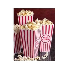 Plastic Popcorn Containers - Set of 4