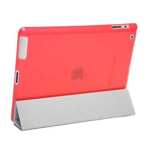 SNUGG - Coque étui iPad 2 compatible Smart Cover - Rouge Translucide SNUGG - Coque étui iPad 2 compatible Smart Cover - Rouge Translucide