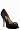 Badgley Mischka Women's Lissa Open-Toe Pump,Black Satin,6 M US