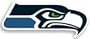 Seattle Seahawks Logo Car Magnets (Set of 2)