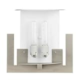 Forecast FB5410-36U Bow A La Carte - Two Light Wall Mount, Satin Nickel Finish - Fluorescent (Shade Sold Separately)