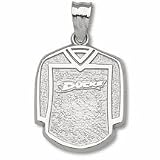 Anaheim Ducks 5/8 Ducks Jersey Pendant - Sterling Silver Jewelry