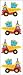 Party Truck Stickers by Mrs. Grossman's