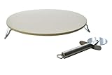 Napoleon 56014 Ultra Chef Pizza Stone and Wheel Set