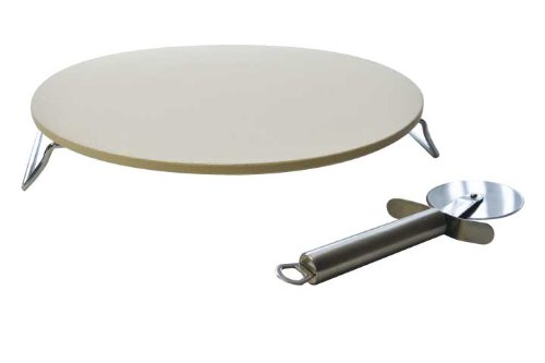 Napoleon 56014 Ultra Chef Pizza Stone and Wheel Set