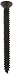 Steel Sheet Metal Screw, Black Oxide Finish,  82 degrees Oval Head, Phillips Drive, Type AB, #8-18 Thread Size, 1-3/4
