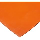 Silicone Sheet, Adhesive-Backed, Orange, 0.062" Thick, 12" Width, 12" Length, ASTM D1056 2D2/ASTM D1056 2D3/ASTM D1056 2D4