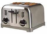 Cuisinart CPT-180 Metal Classic 4-Slice Toaster Brushed Chrome