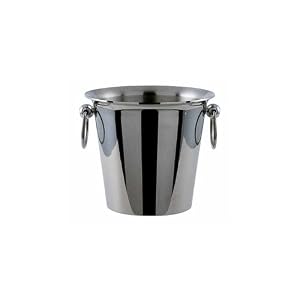 Paderno World Cuisine Wine Bucket, Stainless Steel, 2 Bottles