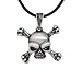 Skull and Crossbones Pendant - Pewter - 1'' Height