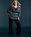 INC International Concepts? Plus Size Zig Zag Tunic & Cuffed Wide-Leg Pants