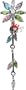 Multicolor Jeweled Flowering Ivy Top Dangle Belly Ring