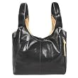 Fontanelli Black & Tan Reversible Italian Leather Handbag