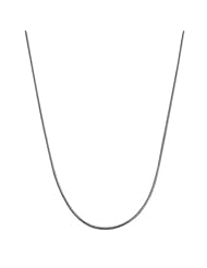 10 Karat White Gold Round Snake Chain (0.8 mm Thick, 18 inch)