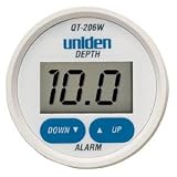 Uniden QT-206 Digital Depth Finder Transom Transducer (White)