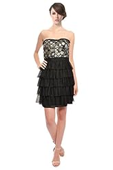 Acetate/Metallic/Polyester/Rayon Corset   Waistline Polka Dot Print  Dress