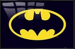 Batman - Framed Poster / Print (Bat Logo) (Size: 36" x 24")
