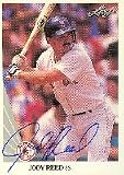 Jody Reed, Boston Red Sox Autographed Card
