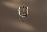 Metropolitan N2100-20, Montparnasse Candle Wall Sconce Lighting, 2 Light, 120 Total Watts, Black