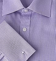 2 Longer Ultimate Non Iron Pure Cotton Mini Check Shirt