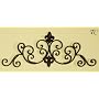 Wrought Iron Scroll Wall Grille Fleur De Lis Swag Door Topper Pediment