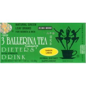 3 Ballerina Tea Extra Strength All Natural Dieters Drink 