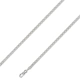 14K Solid White Gold D.C. Diamond Cut Gucci - Mariner Chain Necklace 3mm (7/64 in.) 20 in.