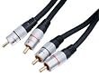 HQ Doppelt geschirmtes Stereo Cinch-Kabel 2,5 m