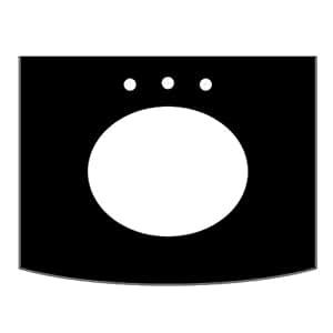 Hardware Resources Bath Furniture VTOP3CM38 2210 ; VTOP3CM38 2210    hardware resources sinks