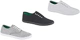 Mens Canvas Trainers - Pumps - Plimsolls - Sizes 7 - 12