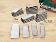 Produkt-Bild: Elektro Tacker Klammer Nagelset 3000Stck bestehend aus 3 L&auml;ngen a 600 x 15/20/25mm 4 L&auml;ngen a 300 x 15/20/25/32