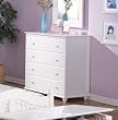 Cape Cod Style White Finish 4-Drawer Storage Dresser