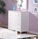 All Products : Cape Cod Style White Finish 4-Drawer Storage Dresser