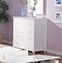 Cape Cod Style White Finish 4-Drawer Storage Dresser