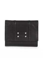 Calvin Klein CCRCJ008-BK Side Tabs Black Leather Bi-Fold Wallet