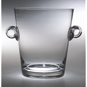 CLASSIC CLEAR ICE BUCKET - CLASSIC CLEAR 9.25 INCH CRYSTAL ICE BUCKET COOLER - ice bucket by Jaf Gifts