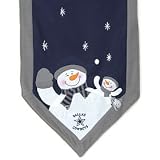 Dallas Cowboys 72"x15" Snowman Table Runner Plush Embroidered Stars