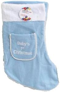 Baby's 1st Christmas Stocking - 15" (Blue)