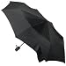 Totes Titanium Auto-Open/Close Umbrella, Black