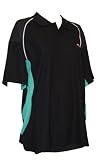 Ellesse Men's Aloe Polo, color Black/Green, Size L