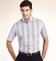 Collezione Pure Cotton Short Sleeve Striped Shirt