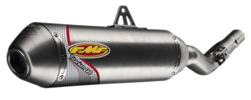 FMF Q4 Exhaust Pipe w/ Spark Arrestor (to be used with stock header) Titanium 2004-2007 KTM 450/525 EXC/MXC/SX/XC/XC-W 045125